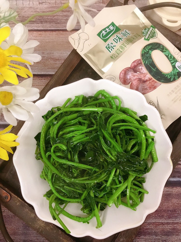 白灼西洋菜的做法