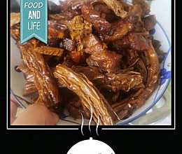 红烧肉烧腐竹的做法