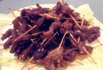 孜然牙签牛肉的做法