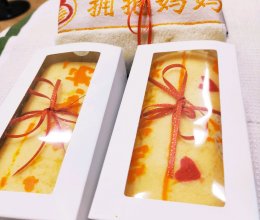 母亲节——手绘“拥抱妈妈”蛋糕卷的做法