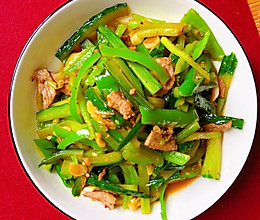 黄瓜炒肉的做法