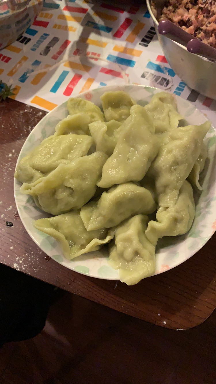 菠菜皮猪肉白菜饺子的做法