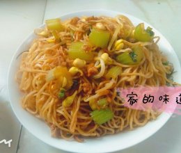 豆芽肉末焖面（卤面）的做法