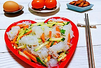 #太太乐鲜鸡汁玩转健康快手菜#黄瓜胡萝卜凉拌魔芋的做法
