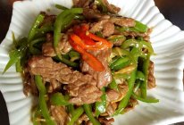 快手青椒牛肉的做法