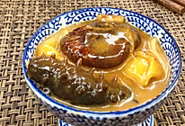 葱香花胶焖海参的做法