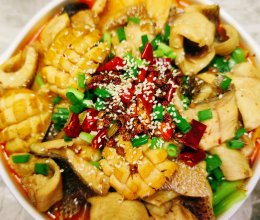 香辣黑鱼片和鲍鱼的做法