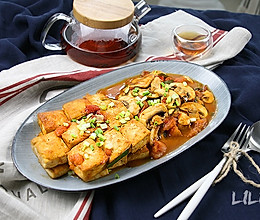 蘑菇香煎豆腐的做法
