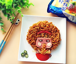 摩丝*摩丝～吃面了！#小虾创意料理#的做法