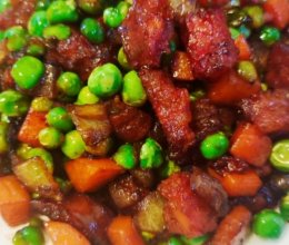 #让宝贝爱上每一顿饭#青豆腊肠的做法