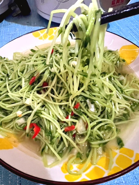 清炒碗豆尖的做法