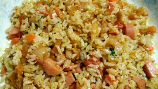 黄金蛋炒饭的做法
