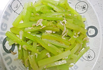 清炒莴苣的做法