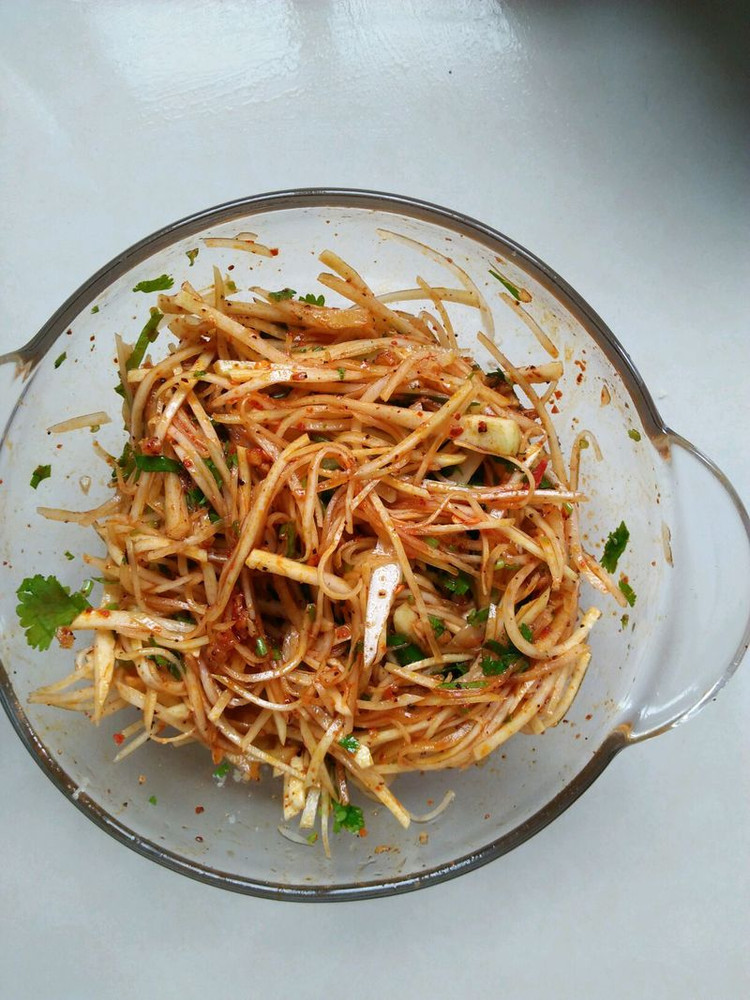 凉拌苤蓝的做法