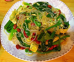 菠菜拌粉丝的做法