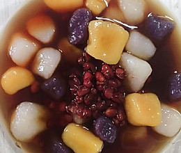红豆芋圆红糖水的做法