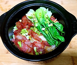 广式香肠煲仔饭的做法