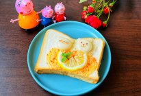 #肉食主义#卡通吐司早餐的做法