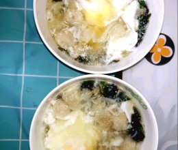 #冬日治愈时刻#儿童小朋友也能做的快手馄饨早餐的做法