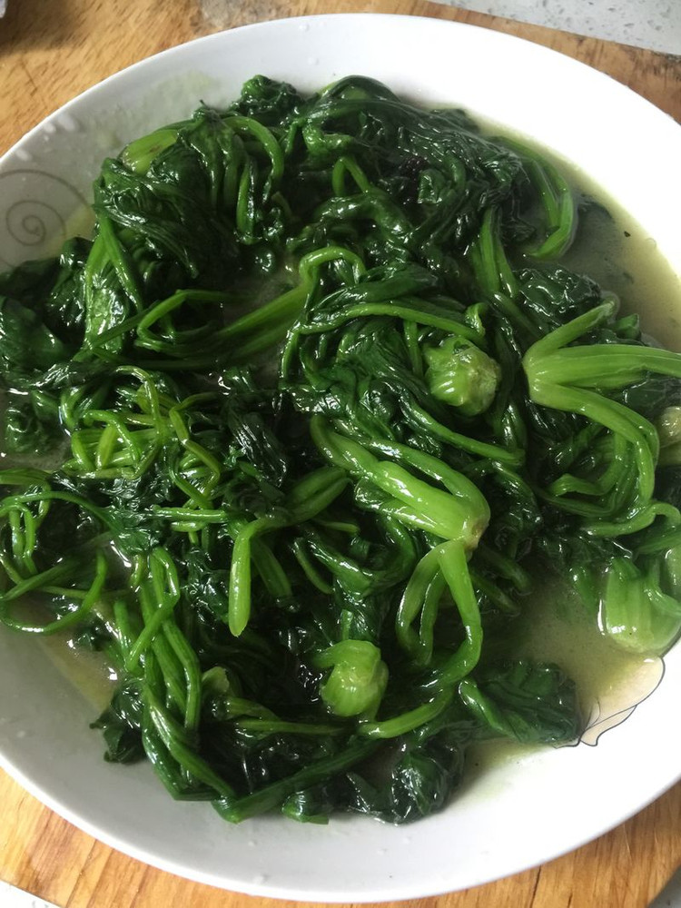 炒菠菜的做法
