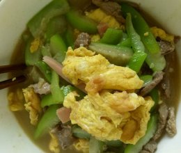丝瓜炒肉的做法