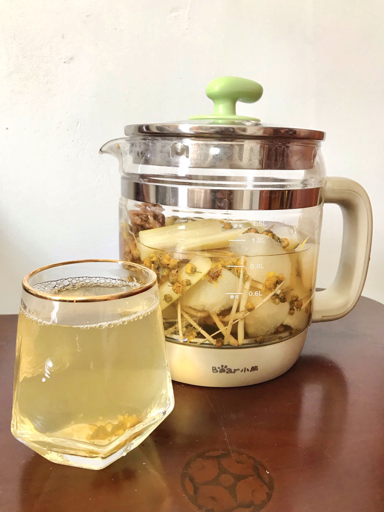 雪梨海底椰竹蔗茅根水的做法
