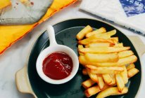 #中西结合还可以这么吃#空气炸锅烤薯条的做法