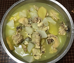 无腥味的白萝卜炖鸡汤的做法