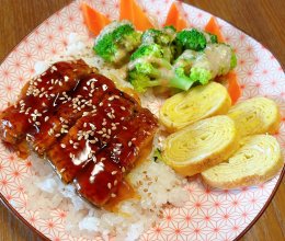 #刘畊宏女孩减脂饮食#鳗鱼饭➕味增汤的做法