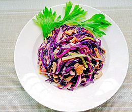 肉丝炒紫甘蓝的做法