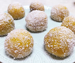 健康甜品：紫薯南瓜糯米滋的做法