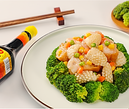 美极海鲜炒油条的做法