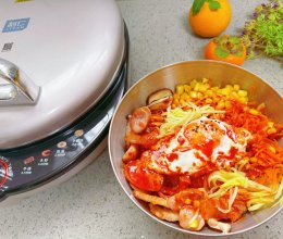 铁板韩式拌饭的做法