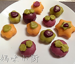 多彩果蔬卡通馒头的做法