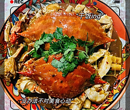 香辣梭子蟹炒年糕的做法