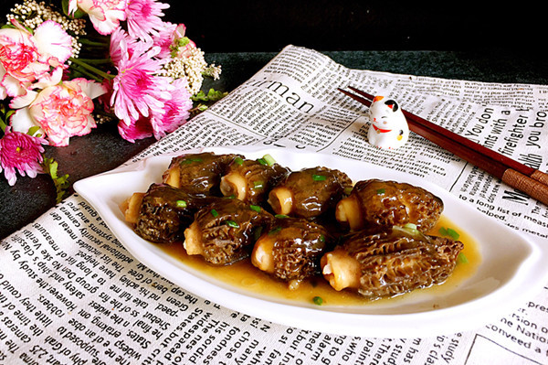 酿羊肚菌的做法