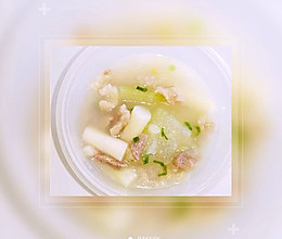 冬瓜山药滑肉汤的做法