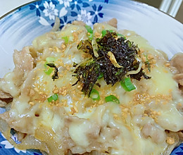 孩子超爱的芝士牛丼饭，做法狠简单的做法