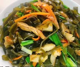 海带炒鸡丝的做法