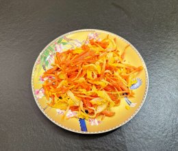 胡萝卜蟹柳炒蛋的做法