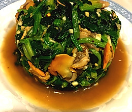 毛蚶（麻饹）拌菠菜的做法
