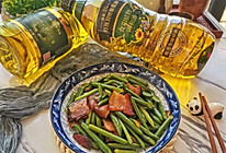 #新春美味菜肴#蒜苔炒腊肉的做法