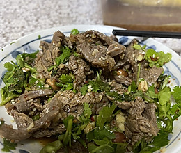 牛肉拌香菜的做法