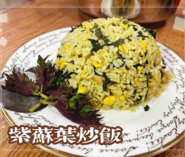 紫苏叶炒饭的做法