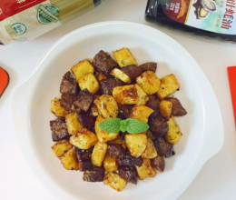 菠萝牛肉粒的做法