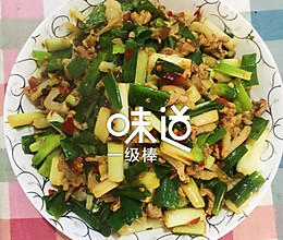 川味大葱炒肉丝的做法