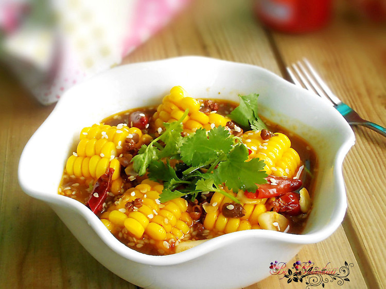 麻辣水煮玉米的做法