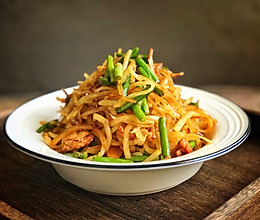 #冰箱剩余食材大改造#炒饼的做法