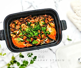 鸡蟹煲 摩飞多功能锅的做法