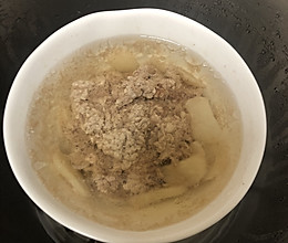 马蹄肉沫汤的做法